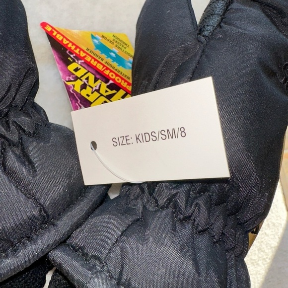 Seirus Dry Hand Waterproof Breathable Kids Black Glove Insert - Small 8 - Picture 4 of 11